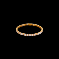 エメラルドカット ラボグロウンダイヤモンドブレスレット