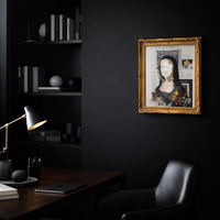 UNTITLED Portrait work (Mona Lisa) contemporary painting art