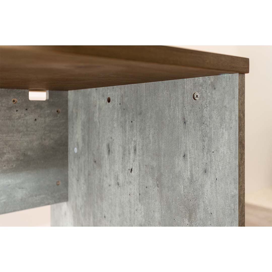 CONCRETE MIX CORNER DESK