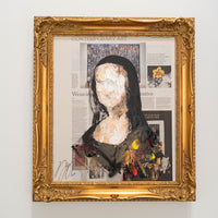 UNTITLED Portrait work (Mona Lisa) contemporary painting art