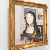 UNTITLED Portrait work (Mona Lisa) contemporary painting art