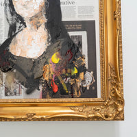 UNTITLED Portrait work (Mona Lisa) contemporary painting art