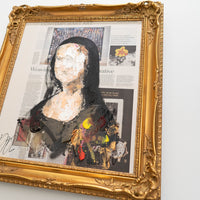 UNTITLED Portrait work (Mona Lisa) contemporary painting art