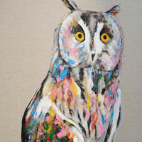 Owl contemporary painting art