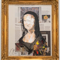 UNTITLED Portrait work (Mona Lisa) contemporary painting art