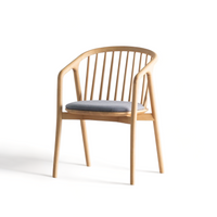 NATURAL WOOD CUSHION CHAIR