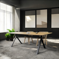 SMOKED OAK DINING TABLE