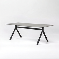 CONCRETE DINING TABLE FORK LEG