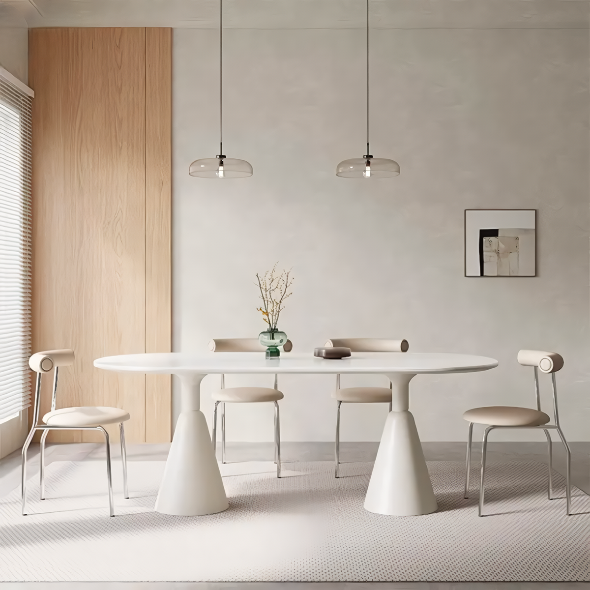 PILLAR TABLE WHITE – ENT furniture