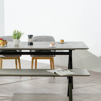 CONCRETE DINING TABLE FORK LEG