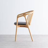 NATURAL WOOD CUSHION CHAIR