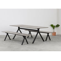CONCRETE DINING TABLE FORK LEG