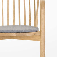 NATURAL WOOD CUSHION CHAIR