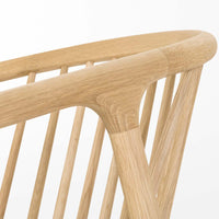 NATURAL WOOD CUSHION CHAIR