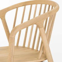 NATURAL WOOD CUSHION CHAIR