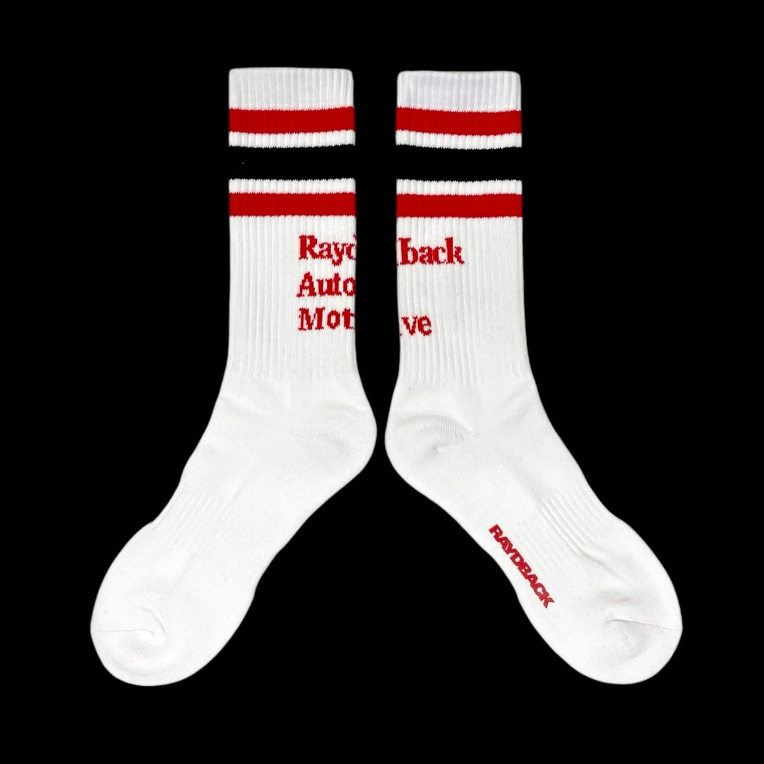 -RAYDBACK AUTO MOTIVE SOCKS- (RED)