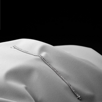 エメラルドカット ラボグロウンダイヤモンドブレスレット