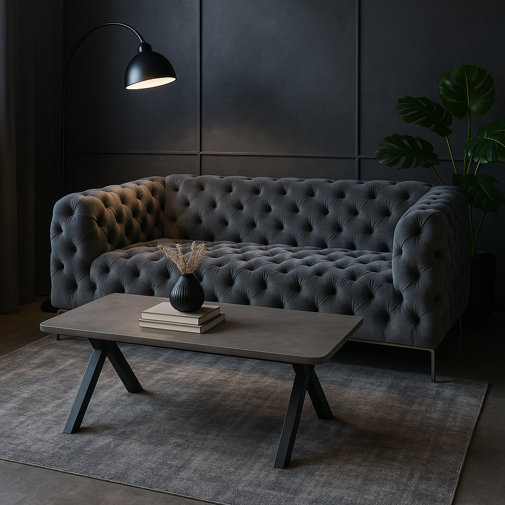 CONCRETE COFFEE TABLE FORK LEG