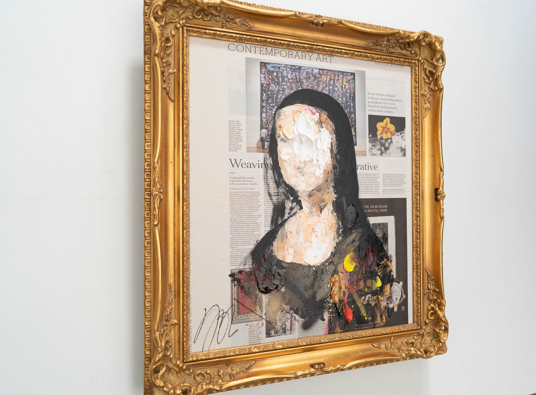 UNTITLED Portrait work (Mona Lisa) contemporary painting art