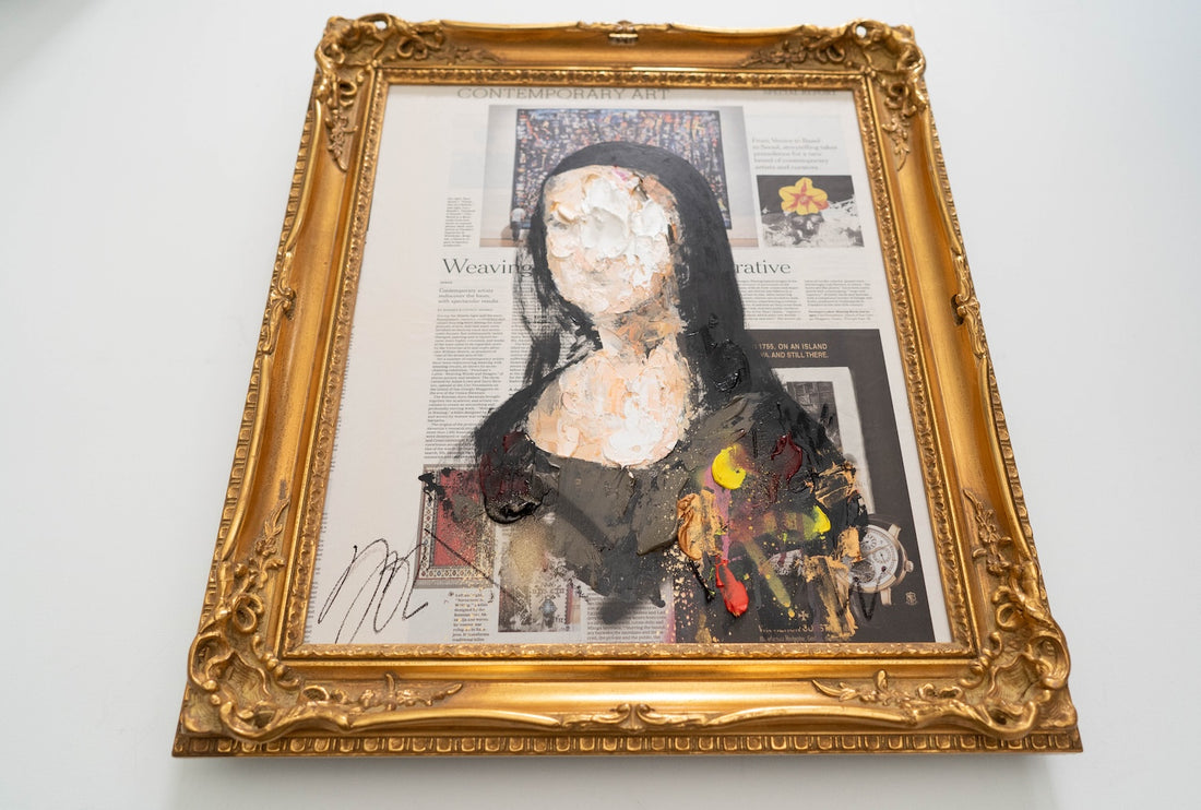 UNTITLED Portrait work (Mona Lisa) contemporary painting art