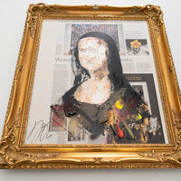 UNTITLED Portrait work (Mona Lisa) contemporary painting art