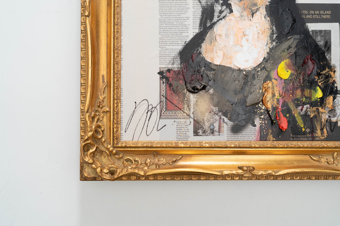 UNTITLED Portrait work (Mona Lisa) contemporary painting art