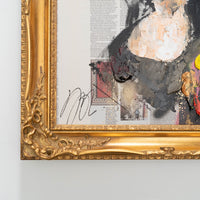 UNTITLED Portrait work (Mona Lisa) contemporary painting art