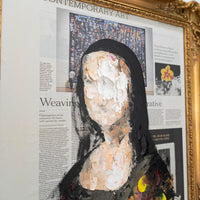 UNTITLED Portrait work (Mona Lisa) contemporary painting art