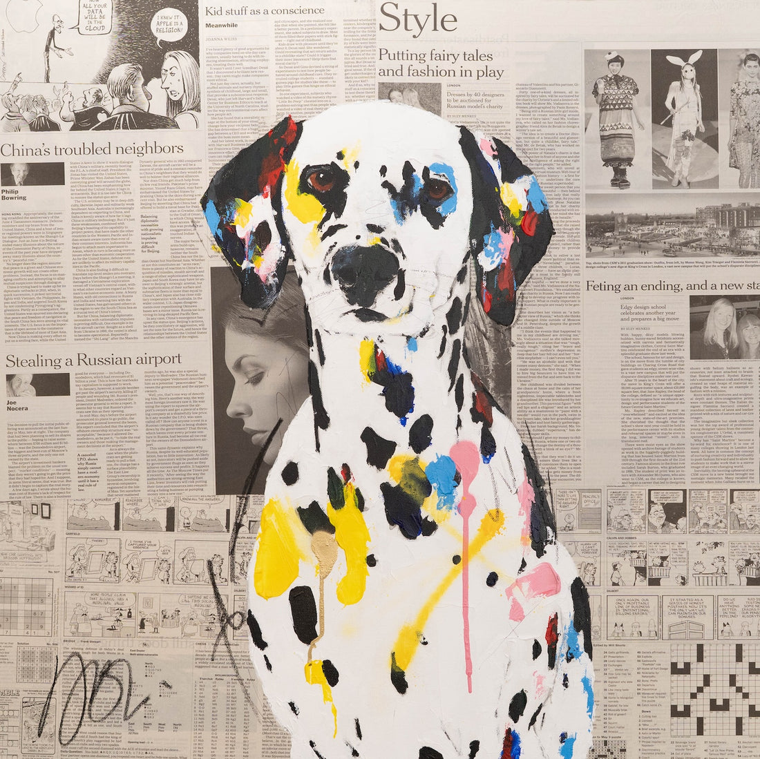 Dalmatian contemporary painting art
