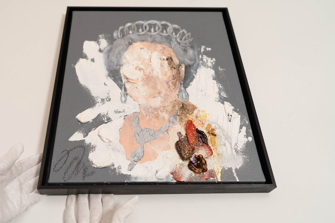UNTITLED Portrait work (Elizabeth II) contemporary painting art