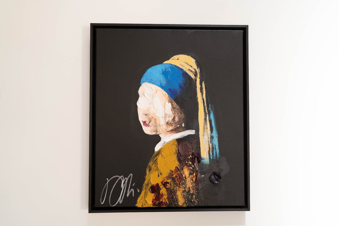 UNTITLED Portrait work (Girl with a pearl earring) contemporary painting art