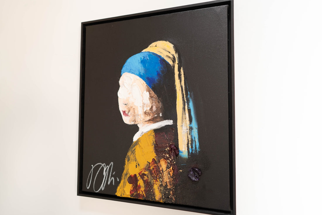 UNTITLED Portrait work (Girl with a pearl earring) contemporary painting art