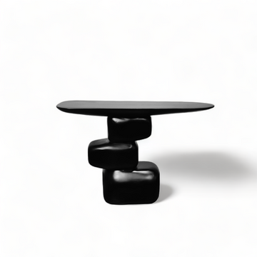 STONE CONSOLE TABLE BLACK