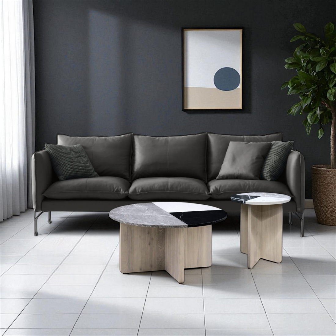 Marble coffee table