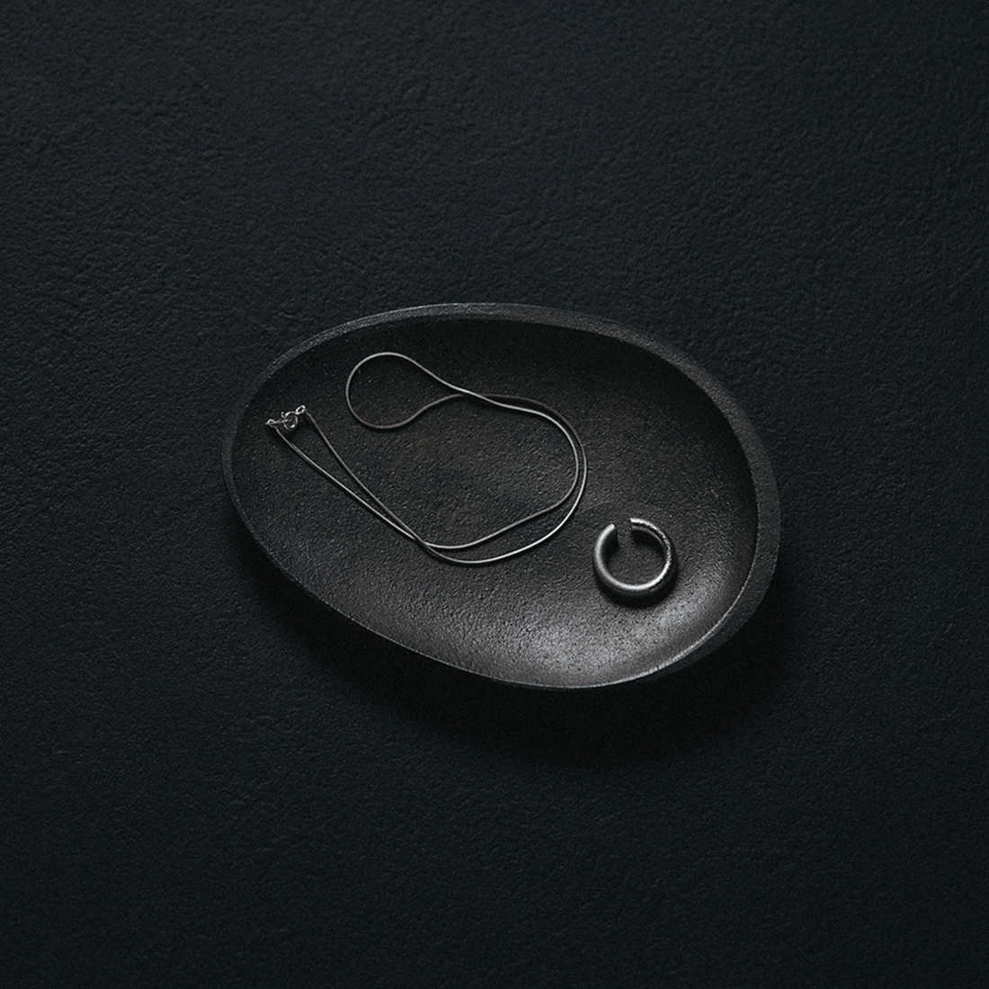 Abalone shell black incense set