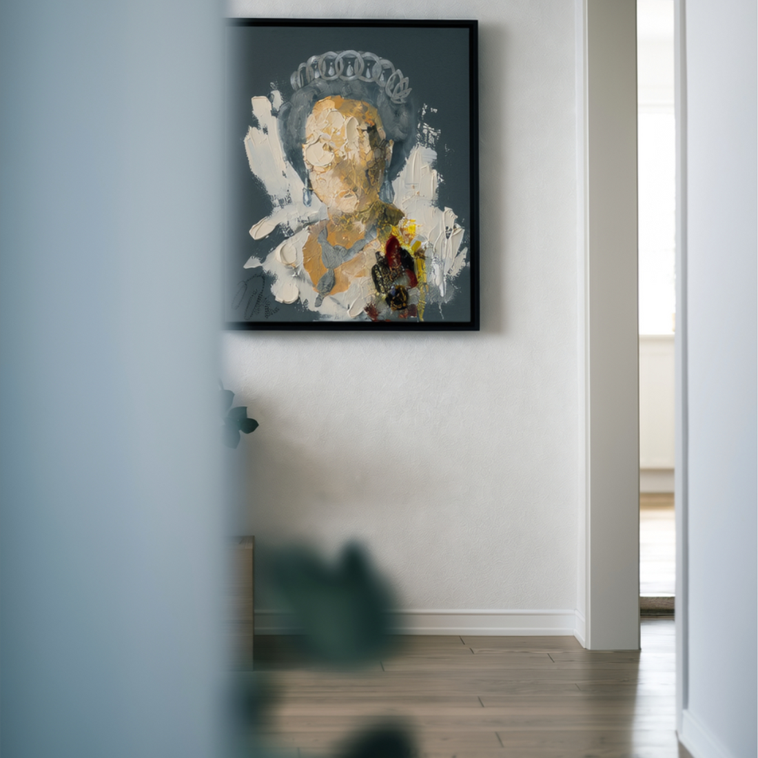 UNTITLED Portrait work (Elizabeth II) contemporary painting art