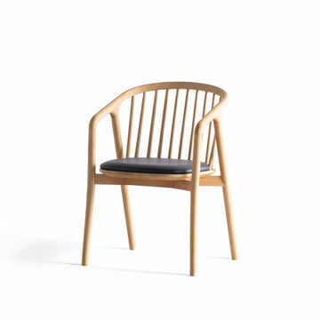 NATURAL WOOD CUSHION CHAIR